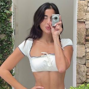 Frankies bikini Farah crop top honeymoon phase size medium